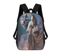 sinyumoney Wolf Spirit Guardian Sac À Dos Pour Garçons Et Adolescents, Sacs À Dos Pour Filles, Sacs À Dos Pour Tout-petits, Sacs À Livres Pour L'école Primaire Et Le Collège 17inch