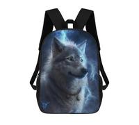 sinyumoney Wolf Spirit Power Art Print Sacs À Dos Pour Enfants, Sac À Dos Scolaire Imprimé En 3D Pour Enfants, Sac À Dos De Voyage, Sac À Livres Pour Enfants 17inch Sac D'école