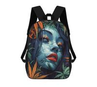 sinyumoney Woman in Leaves Sac À Dos Scolaire Imprimé En 3D Pour Garçons Et Filles, Sac À Dos Pour Ordinateur Portable Pour Enfants/étudiants/adultes 17inch