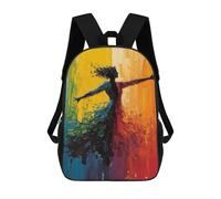 sinyumoney Woman in Motion Sacs À Dos Imprimés En 3D Pour Enfants, Sacs D'école Tendance Pour Garçons, Sacs De Voyage, Sacs Scolaires Pour Élèves Du Primaire 17inch