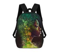 sinyumoney Woman with Floral Growth Sacs À Dos Pour Enfants, Cartables, Sacs À Dos Scolaires Imprimés En 3D, Sacs À Dos De Voyage Tendance Pour Enfants (primaire, Collège) 17inch