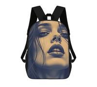 sinyumoney Womans Face Close-Up Sac À Dos En Peluche À Motif Dessin Animé, Sac À Dos 3D Pour Enfants, Idée Cadeau D'anniversaire Pour Garçons Et Filles 17inch
