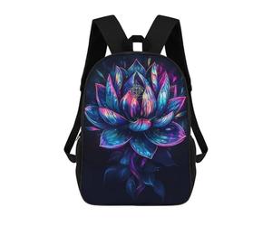 sinyumoney Wonderful Lotus Flower Sac À Dos Imprimé En 3D Pour Enfants, Sac À Dos Scolaire, Sac À Dos De Voyage Pour Enfants, Sac À Livres Grande Capacité, Sac À Dos Pour Enfants 17inch