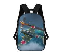 sinyumoney World War 2 Nakajima Ki-84 Sacs À Dos Imprimés En 3D Pour Enfants, Sacs D'école Tendance Pour Garçons, Sacs De Voyage, Sacs Scolaires Pour Élèves Du Primaire 17inch