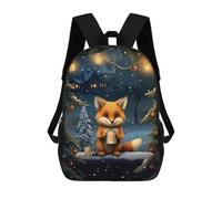 sinyumoney Xmas Cute Fox Tea Sacs À Dos Pour Enfants, Sac À Dos Scolaire, Sac À Dos Imprimé En 3D Pour Enfants, Sac À Dos De Voyage, Sac À Livres, Sac D'école Pour Enfants 17inch