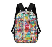 sinyumoney Xylophone Color Array Sac À Dos Enfant Fille 3D, Sac D'école, Sac À Dos Pour Tout-petits, Sac À Dos Décontracté, Sac À Livres Tendance 17inch