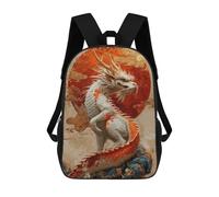 sinyumoney Year Of The Dragon Zodiac Sac À Dos Imprimé En 3D Pour Enfants, Sac D'école Grande Capacité, Sac De Voyage, Sac À Livres, Sac À Dos Scolaire Pour Enfants 17inch