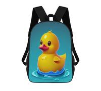 sinyumoney Yellow Rubber Duck Sac À Dos Scolaire Pour Enfants Imprimé En 3D, Idéal Pour Les Voyages Et Les Livres 17inch
