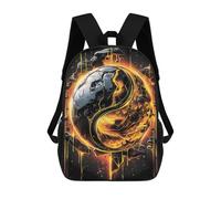 sinyumoney Yin And Yang Kintsugi Sacs À Dos Pour Enfants, Cartables Imprimés En 3D, Sacs À Dos Pour Élèves Du Primaire Et Du Collège (garçons Et Filles) 17inch