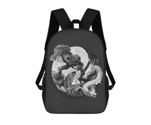 sinyumoney Yin Yang Bonsai Dragon Sacs À Dos Pour Enfants, Cartables Imprimés En 3D, Sacs À Dos Pour Élèves Du Primaire Et Du Collège, Garçons Et Filles 17inch