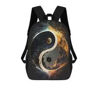sinyumoney Yin Yang Sun And Moon Sacs À Dos Pour Enfants, Sac À Dos Scolaire, Sac À Dos Imprimé En 3D Pour Enfants, Sac À Dos De Voyage, Sac À Livres, Sac D'école Pour Enfants 17inch
