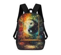 sinyumoney Yin Yang Swing Sacs À Dos Imprimés En 3D Pour Enfants, Sacs D'école Tendance Pour Garçons, Sacs De Voyage, Sacs Scolaires Pour Élèves Du Primaire 17inch