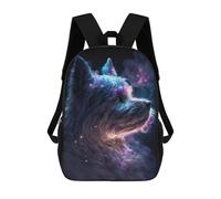 sinyumoney Yorkshire Terrier Galaxy Sac À Dos Scolaire Pour Filles Et Garçons, Grand Sac À Dos Léger Pour Enfants Et Étudiants 17inch