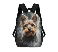 sinyumoney Yorkshire Terrier Portrait Sacs À Dos Pour Enfants, Cartables, Sacs À Dos Scolaires Imprimés En 3D, Sacs À Dos De Voyage Tendance Pour Enfants (primaire, Collège) 17inch
