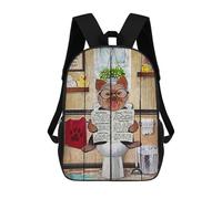 sinyumoney Yorkshire Terrier Sac À Dos Scolaire Imprimé En 3D, Sac À Dos Décontracté Pour Enfants, Sac D'école Imprimé En 3D Pour Garçons, Primaire Et Collège 17inch