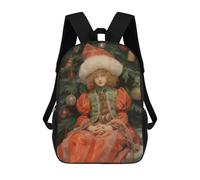 sinyumoney Young Mrs Claus Xmas Sac À Dos Scolaire Pour Enfants Imprimé En 3D, Idéal Pour Les Voyages Et Les Lectures, Pour Les Garçons Et Les Élèves Du Primaire 17inch