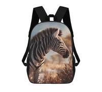 sinyumoney Zebras in The Wild Sac À Dos Scolaire Pour Enfants 17 Pouces, Sac À Dos Décontracté Pour Les Voyages, Grand Sac À Dos De Jour Pour Garçons Et Filles 17inch