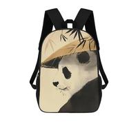 sinyumoney Zen Bamboo Panda Bear Sac À Dos Imprimé En 3D, Sac D'école Décontracté Et Tendance Pour Enfants, Sac D'école Pour Garçons, Collégiens 17inch