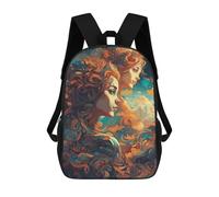 sinyumoney Zodiac Sign Gemini Sacs À Dos Scolaires Pour Garçons Et Filles, Sacs À Dos Décontractés Pour Le Sport, Sacs À Dos De Grande Capacité Pour L'école Primaire 17inch
