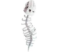 Sinyuyong Costume de dinosaure for adultes: combinaison squelette en peluche avec casque for Halloween, cosplay et fêtes(Helmet)