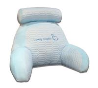 Sinyuyong Coussin de lecture rafraîchissant, coussin de dossier en velours de soie glacée avec housse amovible for un été frais(J,50-70CM)