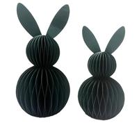 Sinyuyong Décorations de Boules en nid d'abeille de Lapin de pâques, Ornements Pliables en Papier de Soie de Lapin-pour la fête de pâques, Maison de Printemps(B,2PCS)