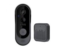 Sinyuyong Sonnette vidéo sans Fil avec Carillon intérieur, HD 1080P, Audio bidirectionnel, Configuration DIY for Portes intérieures et extérieures