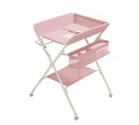 Sinyuyong Table de soins for bébé tout-en-un: changez, baignez et organisez les jouets avec cette table multifonctionnelle(Pink)