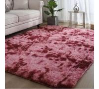Sinyuyong Tapis à Poils Longs Super Doux, Tapis Moelleux antidérapant for Salon et Chambre à Coucher, Tapis de décoration d'intérieur en Peluche Qui ne perd Pas Ses Poils(E,100-200CM)