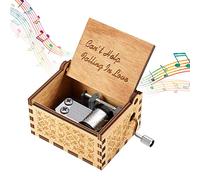 sinzau Boîte Musique, Boîte à Musique Bois Manivelle, Cadeau Adultes Enfants, Boîte Musique Sculpté Vintage, Can't Help Falling in Love