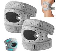 SINZONeu® Genouillère Rotulienne, 2 Pièces Genouillère Arthrose Genou - Stabilisateur Réglable Respirant pour Course, Tennis, Douleur Rotulienne