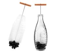 SINZONeu® Goupillon Bouteille 35cm - Brosse Profonde Compatible pour Gourde en Verre, Nettoyage sans Rayures & Séchage Rapide