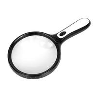 SINZONEu® Loupe Grossissante avec 4 LED, Double Grossissement 5X/15X pour Lecture, Bijoux, Seniors et Enfants - Loupe Éclairante Main Libre Malvoyant