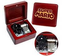 Sinzyo Boîte à Musique Boîte à Musique en Bois pour Cadeau de Noël, Anniversaire, Saint-Valentin(Super Mario Theme -Boîte Rouge)