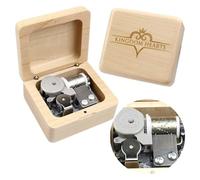 Sinzyo Boîte à Musique Vintage Mécanisme en Bois Kingdom Hearts Cadeau de Noël (Boîte en Bois d'érable)