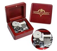 Sinzyo Kingdom Hearts Boîte à musique Vintage mécanisme en bois boîte à musique cadeau de Noël (Boîte en bois à thème rouge)