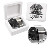 Sinzyo Queen-Bohemian Rhapsody Boîte à Musique Vintage mécanisme en Bois boîte à Musique Cadeau de Noël (Boîte en Bois Blanc-Bohemian Rhapsody)