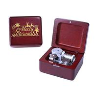 Sinzyo Silent Night Boîte à Musique Vintage mécanisme en Bois boîte à Musique Cadeau de Noël