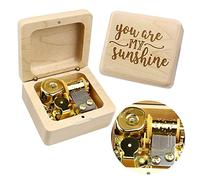 Sinzyo You are My Sunshine Boîte à Musique Vintage mécanisme en Bois boîte à Musique Cadeau de Noël (Boîte en Bois d'érable)