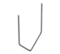 SIO 100 agrafes pour fer à souder en plastique, forme V, 0,8 mm, Gris métallique