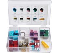 SIO Kit Fusible Automobile Micro 3 Broches et Micro M Rectangulaires 41 Pièces - Assortiment Voiture et Moto - Protection Système Électrique Véhicules 12V/24V