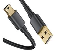 SIOCEN Câble mini USB type A vers Mini B pour GoPro Hero 3+, manette PS3, lecteur MP3, GPS Garmin, caméra embarquée, caméra Canon PowerShot Rebel ELPH pour Sony Playstation 3