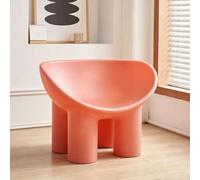 SIONDSTS Chaises Longues créatives à siège Unique, tabourets à Pied d'éléphant, Tabouret de Loisir Moderne avec Dossier, chaises d'appoint Simples pour Salons, Chambres,Rose,L
