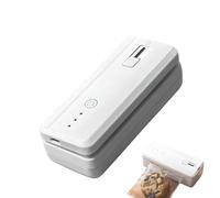 Sionhiuo Aspirateur Alimentaire - avec Cutter Rechargeable Portable | Machine de mise sous vide pour cuisine - Pour chips viande légumes sacs, usage intérieur extérieur cuisine maison voyage