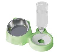 Sionhiuo Bols pour Chaton pour Nourriture et Eau, Ensemble de Bols de Nourriture et d'eau pour Chat | Bol d'alimentation Amovible pour Chat - Bol Alimentaire en Acier Inoxydable pour Chat et Chien,