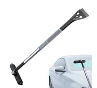 Sionhiuo Brosse à neige - Tête rotative - Poignée en mousse extensible - Grattoir à neige et à glace flexible - Pour nettoyer le gel hivernal sur le pare-brise, les fenêtres, les camions et les SUV