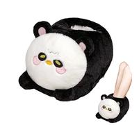 Sionhiuo Chauffe-pieds chauffants, peluche hiver chauffe-pieds sans fil, pantoufles chauffantes pour froid sous table adultes maison voyage lit canapé salon chaise