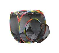 Sionhiuo Cube pour Tunnel à Chat,Tente d'Enclos pour Chat avec Tunnel - Maison Pliante en Maillage Aéré pour Escalader Gratter Se Reposer Lapin Chiot