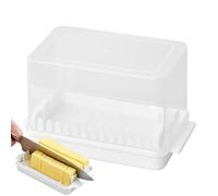 Sionhiuo Découpe Beurre Trancheur - Boîte Hermétique de Stockage pour Fromage au Réfrigérateur - Conteneur de Découpe Amovible Grande Capacité, Accessoire de Cuisine pour Trancher le Fromage