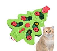 Sionhiuo Gamelle interactive pour chien et chat en forme d'arbre de Noël pour yaourt, friandises et collations
